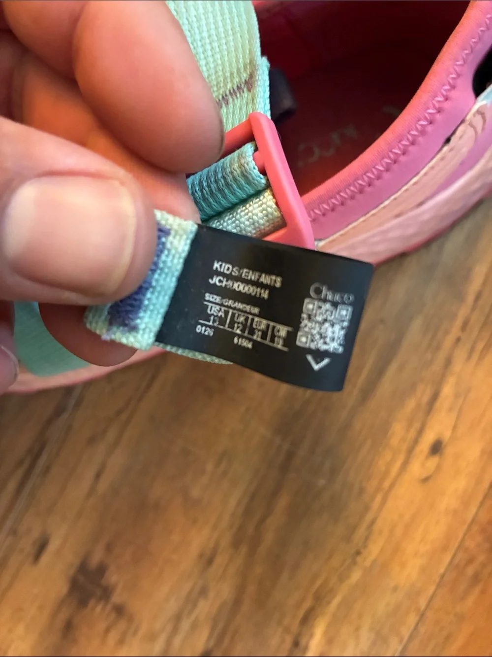 Kids Chaco Pink and Teal Active Sneakers